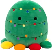 Squishmallows Colm the Christmas Tree Octopus Select Series 12 Inch Plush NWT