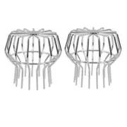 Gutter Guard Stainless Steel Gutter Cleaner Roof Strainer Silver Downspout5534