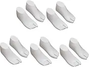 HOODANCOS 5 Pairs Kids Socks Filler Display Stands Kids Shoes Mannequin Stretcher White Non-Slip Extend Footwear Shape Stylish
