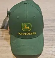 John Deere Hat Adjustable Green Youth 4-10 Years. Nothing Runs Like A Deere Farm