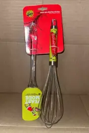 THE GRINCH Spatula Stainless Steel Whisk NEW