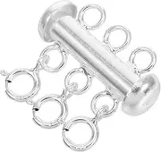 WEKAMOS Layering Necklace Clasp Connector Sliding Tube Detangler Separator for Multi Strand Jewelry for Necklaces Bracelets Anklets Versatile Jewelry Styling