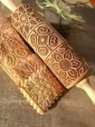 Engraved Wood Rolling Pin Embossed Dough Roller Springerle Mandala Cake Cookie