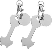 [VALICLUD] 2 Sets Trolley Tokens Keychain Durable Shopping Cart Openers Portable Key Ring Trolley Removers Practical Stylish Design for Everyday Use