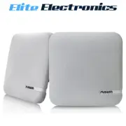 Fusion SM-F65CW 6.5" 100W Shallow Mount Speakers Square White Grilles