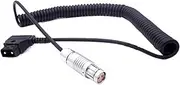 AR~I Al~xa Camera xt Power Spring Cable, D-tap to 2 pin Connector Plug Forcamera XT/SXT/XT Plus Power Cable