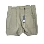 One Teaspoon Shorts Mens Size 32 Brown Chino Bunker Summer Athletic Casual