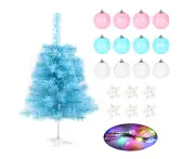 60cm mini macaron blue Christmas tree-60cm blue small Christmas