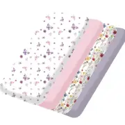 Bimocosy Mini Crib Sheets,Pack and Play Sheets for Baby Girl Boy 4 Pack,Size 38"