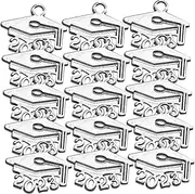 [Holibanna] 200 Pcs 2023 Doctor Hat Pendant Graduation Tassel Date 2023 Charm Graduation Hat Charms 2023 Graduation Necklace 2023 Charms Spring Jewelry Necklace Charms Mini Alloy Seal