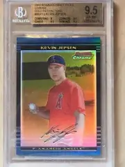 2002 Bowman Draft CHROME GOLD REFRACTOR Kevin Jepsen BGS 9.5 ONLY 1