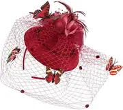 [AKOOSY] Mini Gauze Fascinator Headband for Women Elegant Wedding Party Hair Accessory Eye Catching and Chic Design for Various Hairstyles and Special Occasions