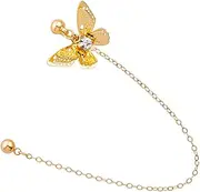 [LIFKOME] Distinctive Vintage Tassel Earrings One-piece Ear Clip for Women Stylish and Charming