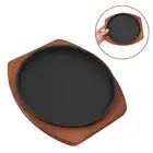 Cast Iron Griddle Induction Grill Pan for Cooktop Steak Grilling Indoor