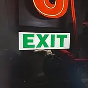 Exit RGB LED Neon Lightbox with Remote & APP Control Studio Warning Sign Illuminated Lights Music Sync Timer Setting Signs for Cinema Libraries Cafes Home Company Wall Desk Decor USB Powered