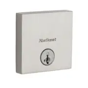 Low Profile Square Single Cylinder Door Deadbolt Satin Nickel Smart Key Lock