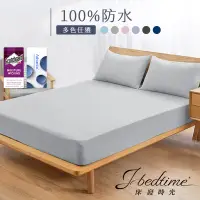 在飛比找蝦皮購物優惠-【台灣出貨】【床寢時光】台灣製護理級床包100%防水3M專利