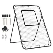 VEVOR Baseball And Softball Rebounder Net 4x6 Ft PitchBack Adjustable Angles