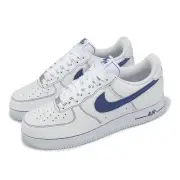 Nike Air Force 1 07 LV8 AF1 White Deep Royal Contrast Stitch Men Shoe HQ2037-100