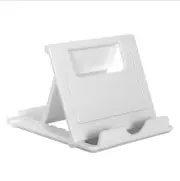 Universal Colorful Foldable Phone Holder Fixble Lazy Holder Desktop Phone Stand Bracket Mount WHITE COLOR