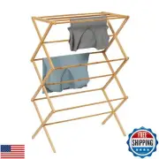 Honey-Can-Do Collapsible Clothes Drying Rack, Bamboo DRY-09508 Natural