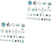 TEHAUX 2 Sets 31pcs Alloy Pendants DIY Charms for Necklace Creative Jewelry Charms for DIY Projects