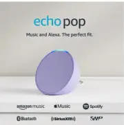 Amazon Echo Pop Smart Speaker Alexa Wifi Full Sound Compact size -Lavender Bloom