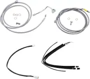 Extended Braided S.S. Control Cable Kit For 13" Burly Brand B30-1232