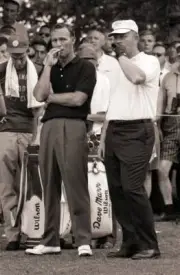 Golf PGA Championship Arnold Palmer and Jack Nicklaus smoking ciga- Old Photo