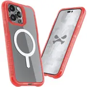 Ghostek iPhone 14 Pro Max Covert Series Crystal Clear Back Case With Magsafe Anti-Yellowing Pink