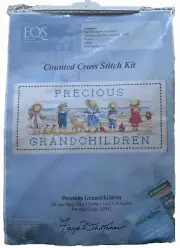 Faye Whittaker Kit Cross Stitch EQS Madiera Precious Grandchildren ATPG