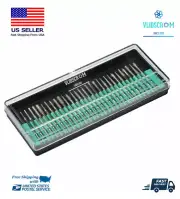 30PCS Grinding Burr Needle Shank Diamond Point Polishing Glass Jade Stone
