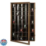 Sboitflmm Shot Glass Display Case - 46 Shot Glass Holder - Shot Glass Shelf W