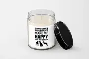 Rhodesian Ridgebacks Make Me Happy Candle - Soy Wax Candle