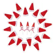 36 Pcs Mini Santa Hats- Christmas Lollipop Hat for Crafts- Mini Santa 36pcs