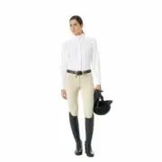Ovation Ladies Celebrity Euroweave DX Slim Secret Knee Patch Breeches - Long