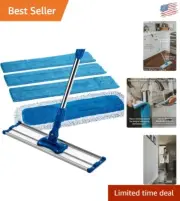 Zflow 18" Professional Microfiber Mop with Stainless Steel Handle – Deep Clean