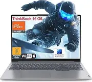 [Lenovo] ThinkBook 16 G6 16" FHD+ Laptop Computer, AMD 8-Core Ryzen 7 7730U (Beat i7-1360P), 32GB DDR4 RAM, 1TB PCIe SSD, WiFi 6, Bluetooth 5.3, Type-C 3.2, Fingerprint Reader, Windows 11 Pro, AZ-XUT