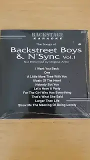 BACKSTAGE KARAOKE CDG #6317 BACKSTREET BOYS & N'SYNC Brand New, Sealed!