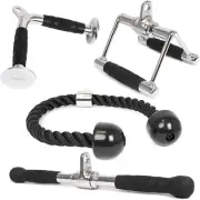 Heavy-Duty Triceps Pull Down Equipment Set - Ergonomic Handle & Rope Included