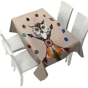 Arrows Dream Catcher and Owl Tablecloth