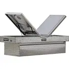 Buyers Product 18x20x71" Diamond Tread Aluminum Gull Wing Truck Box