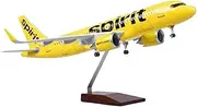 Replica Pre-Build Aircraf Resin1/80 for Air Airbus A32 Light Wheel Landing Gear ReplicaPlane Model Collectors Edition Collection Gift Display(Size: No Light)