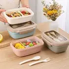 Durable Pp Material Lunch Container Microwave Safe Sturdy 1000ml Bento Box