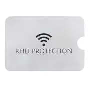 100 Rfid Blocking Aluminum Foil Card Sleeves - 9.1 x 6.3cm