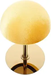 SHERCHPRY Freestanding Hat Stand with Base Versatile Tabletop Display for Caps Wigs and Hairpieces Stylish Metal Mannequin Head Holder for Modern Showcases