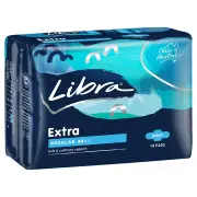 Libra Pads Extra Regular with Wings X 14