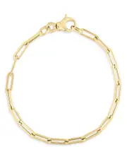 Roberto Coin 18K Yellow Gold Elongated Link Chain Bracelet