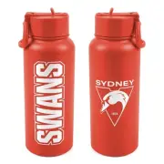 AFL Sydney Swans Footy Stainless Steel 960ml Double Walled Drink Bottle