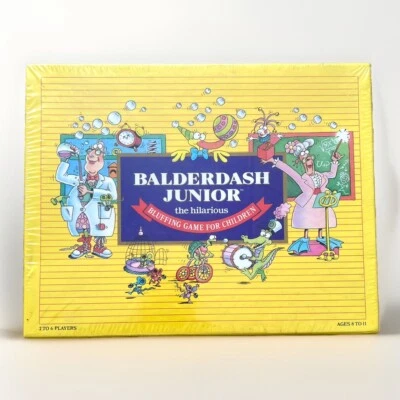 Balderdash Junior Board Game Hilarious Bluffing 1991 Gameworks Sealed HTF New!
